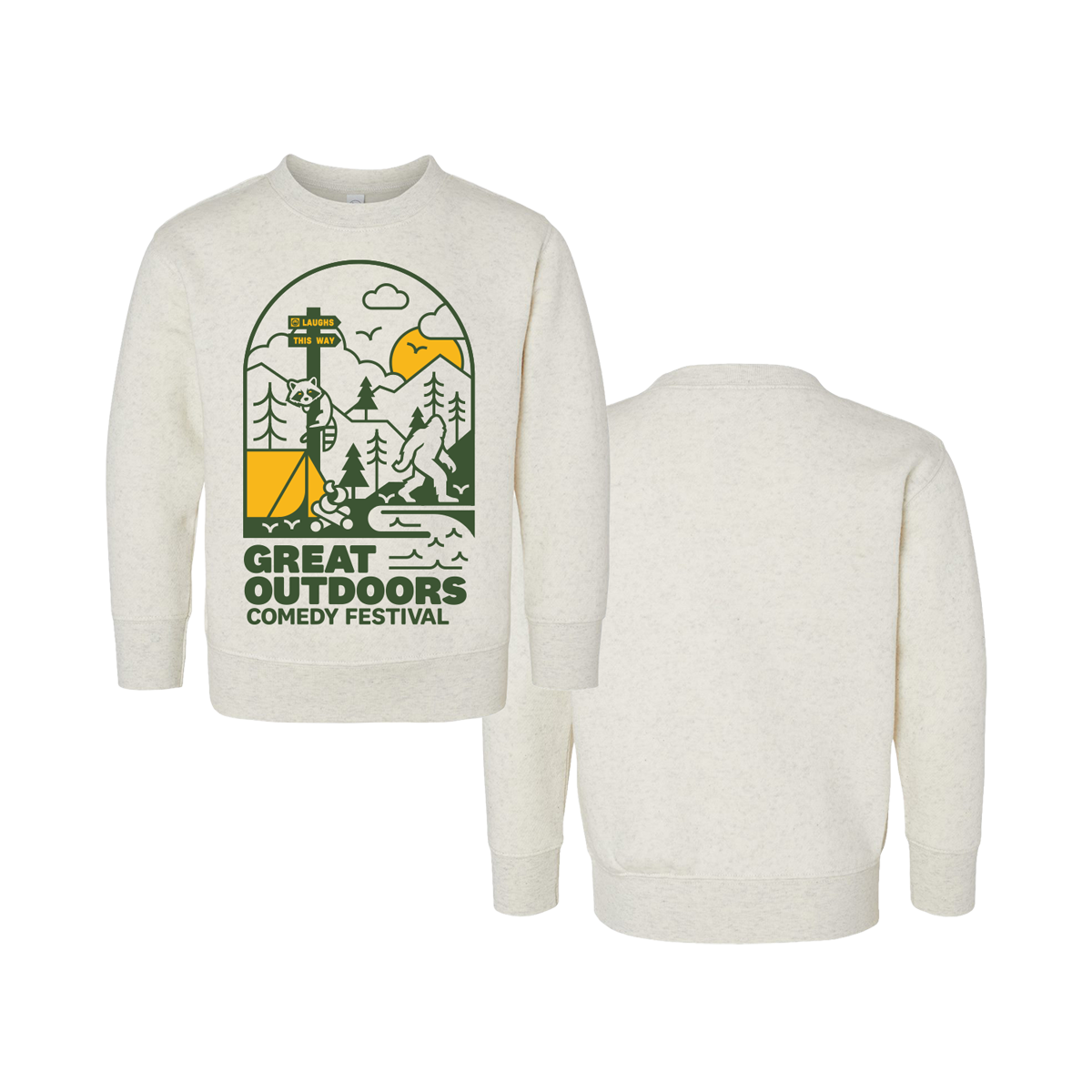 Toddler Sasquatch Crewneck - Heather Natural